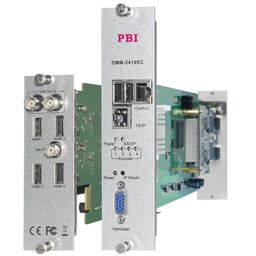 Модуль 4х канального H.264 HD/SD кодера/транскодера PBI DMM-2410EC-H для цифровой ГС PBI DMM-1000